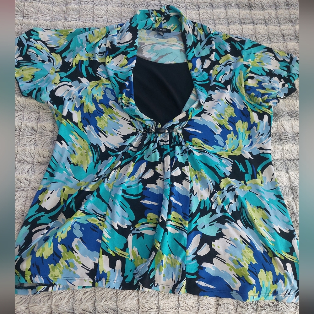 Elementz floral print top‎ XL